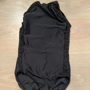 Black Leapord Leotard- YL